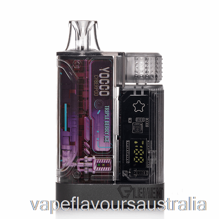 Vape Nicotine Australia YOCCO Cyberpod 12000 Disposable Triple Berry Ice